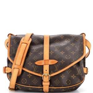 Louis Vuitton Saumur Handbag Canvas 30 #237676L11B